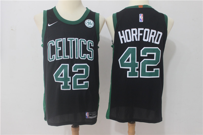 Men Boston Celtics #42 Horford Black Game Nike NBA Jerseys